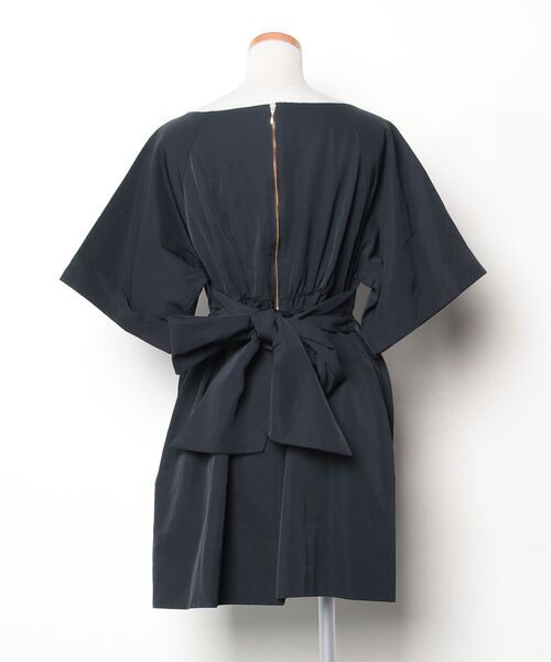 「EFFE BEAMS」 半袖チュニック ONE SIZE ネイビー レディース_画像2