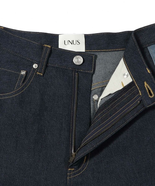 ワイドパンツ ジーンズ デニム デニムパンツ UNUS / Side Line Wide Denim レディースの画像