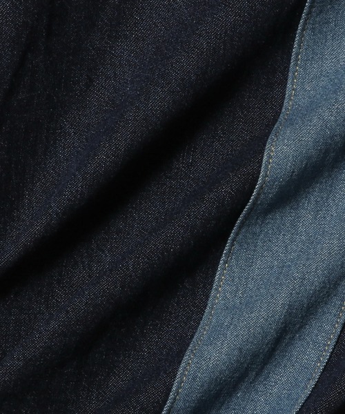 ワイドパンツ ジーンズ デニム デニムパンツ UNUS / Side Line Wide Denim レディースの画像
