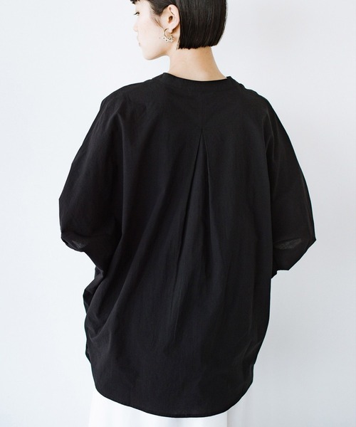 「haco!」 「refined works」半袖ブラウス ONE SIZE ブラック レディース_画像6