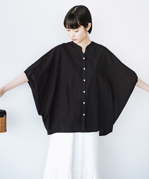 「haco!」 「refined works」半袖ブラウス ONE SIZE ブラック レディース_画像8