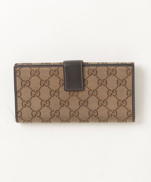 GUCCI（グッチ） リボン シェリーライン GGキャンバス 長財布 
