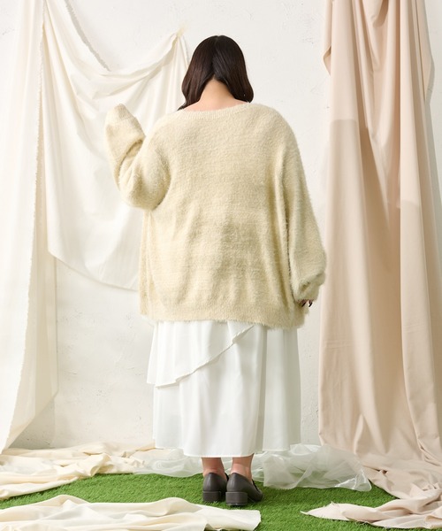 「Louiosy」 キャミソールワンピース 3L オフホワイト レディース_画像5