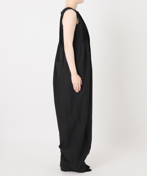IENA オールインワン　サロペット　ブラック　ボリューム　楽ちん　黒　M IENA LA BOUCLE（イエナラブークル） サロペット オーバーオール ハイ