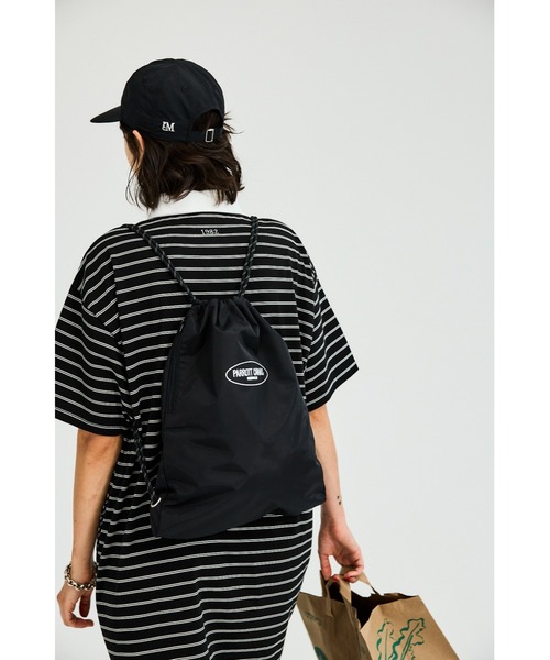 「PARROTT CANVAS」 シャツワンピース - ブラック レディース_画像4