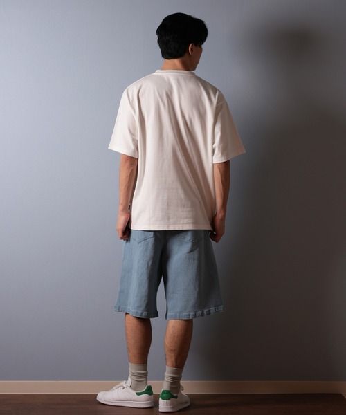 「POLeR」 半袖Tシャツ L ベージュ メンズ_画像4