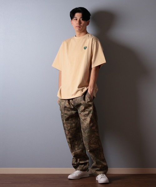「POLeR」 半袖Tシャツ L ベージュ メンズ_画像6