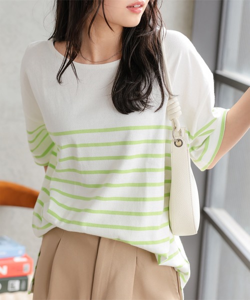 KOBE LETTUCE（神戸レタス） tシャツ コットン100％ボーダーシンプル 