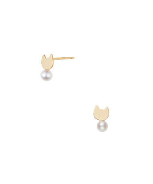 VA VENDOME AOYAMA(ヴィエー ヴァンドーム青山) ねこ ピアス GJVA0357H_BT ねこ オッドアイ ピアス(片耳用)｜ピアス
