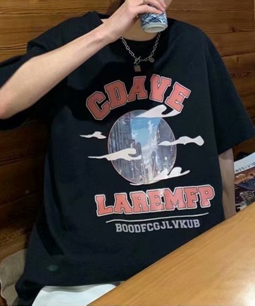 NEW GENTLEMAN tシャツ CDAVE オーバーサイズTシャツ メンズ