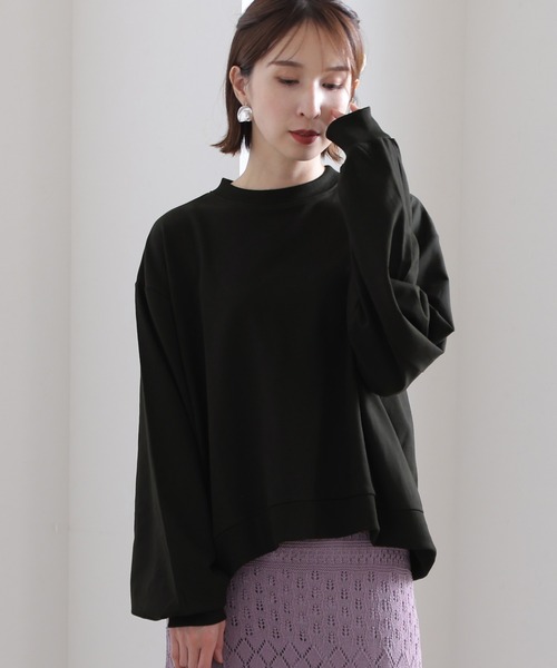 tシャツ 袖ぷっくりスリーブプルオーバー レディース