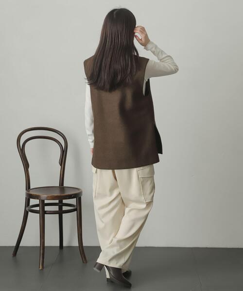 SENSE OF PLACE by URBAN RESEARCH ベスト ジレ ウールライクジャージV