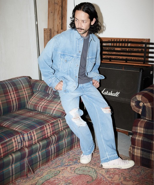 ADAM PATEK（アダムパテック） ワイドパンツ ジーンズ ADAMPATEK 