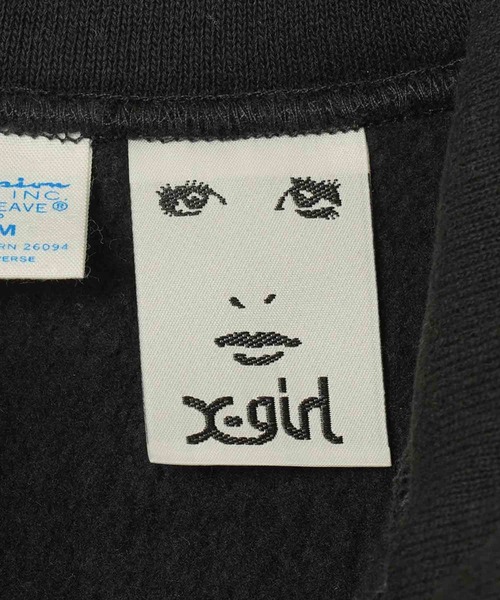 トレーナー スウェット X-girl × Champion REVERSE WEAVE R HALF ZIP SWEAT レディース X-girl ( エックスガール ) - X-girl × Champion REVERSE WEAVE