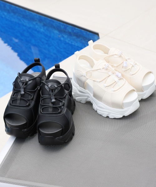 VIVIAN（ヴィヴィアン） サンダル 極盛り厚底レースアップダッド