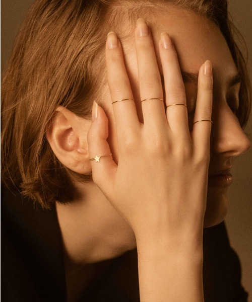 指輪 リング 「les bonbon」starlight chain ring　スターライト　チェーン　リング レディースの画像