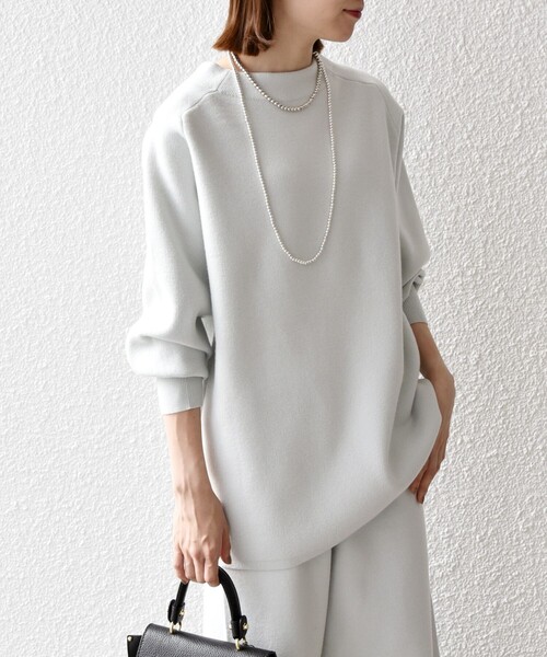 SHIPS any」 長袖ニット ONE SIZE ライトグレー レディース : 84676870 