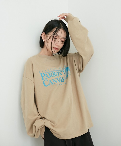 tシャツ 「PARROTT CANVAS for ADAM ET ROPE'」別注 CLASSIC SPORTS L/S TEE レディース