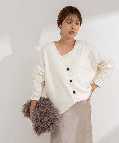 セール 50%OFF】◇【WEB限定】MUSIC カシミヤブレンド長めV