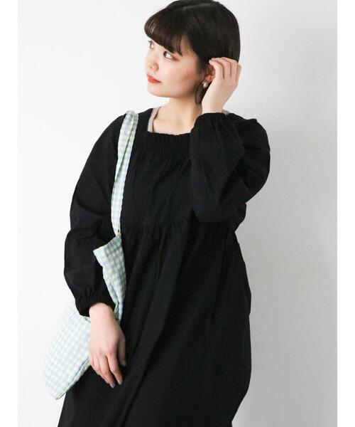 メゾピアノ　長袖　ベリエ　ボア　ワンピース　95サイズ ehka sopo（エヘカソポ） 長袖ワンピース F キナリ レディース