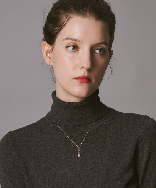 agete（アガット） チャーム K10クォーツ／パールチャーム レディース