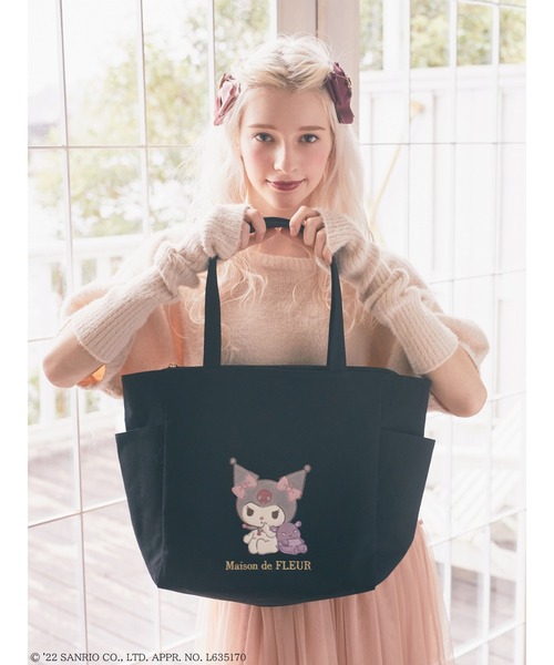 Maison de FLEUR クロミ コラボグッズ トートバッグ Maison de FLEUR 「Maison FLEUR」 トートバッグ「kuromiコラボ