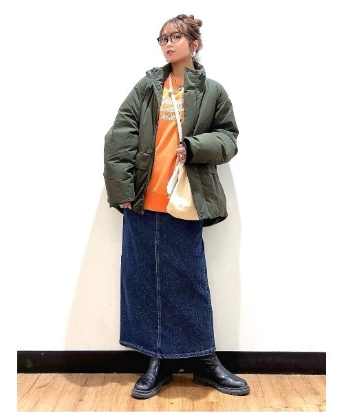 COACH シグネチャー シャンブレー クルーネック　トレーナー　スウェット Champion トレーナー スウェット 「Champion」クルーネック