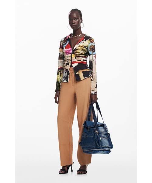 Desigual デイバック リュック デニムのマルチポジションXL
