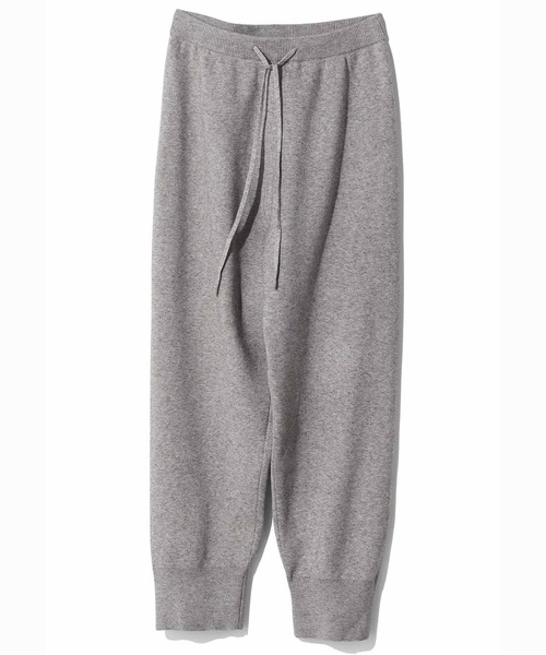 juemi ニットパンツ　グレー MEDE19F パンツ MEDE19F スウェットライクニットパンツ