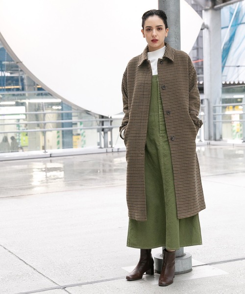 「niko and...」 ステンカラーコート MEDIUM グレー レディース_画像3