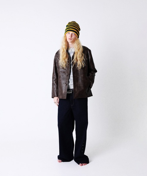 AFB（エーエフビー） ニット帽 ニットキャップ DOUBLE BEANIE メンズ