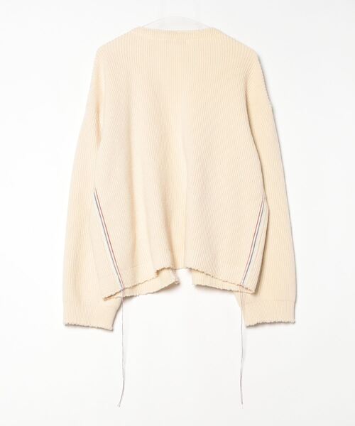「WRAPINKNOT」 ニットカーディガン 2 ホワイト メンズ_画像2