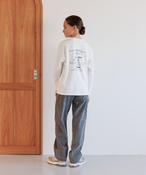 GLOBAL WORK tシャツ ヘビロッTEE/プリント長袖/147381 キッズ