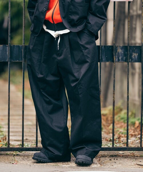 パンツ RED KAP/レッドキャップ 別注 SMU PT-38 2TUCK BAGGY WIDE TWILL PANTS/バギーパンツ/ワイドフィッ | RED KAP | 01