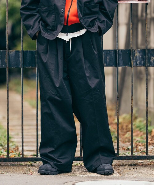 パンツ RED KAP/レッドキャップ 別注 SMU PT-38 2TUCK BAGGY WIDE TWILL PANTS/バギーパンツ/ワイドフィッ | RED KAP | 25