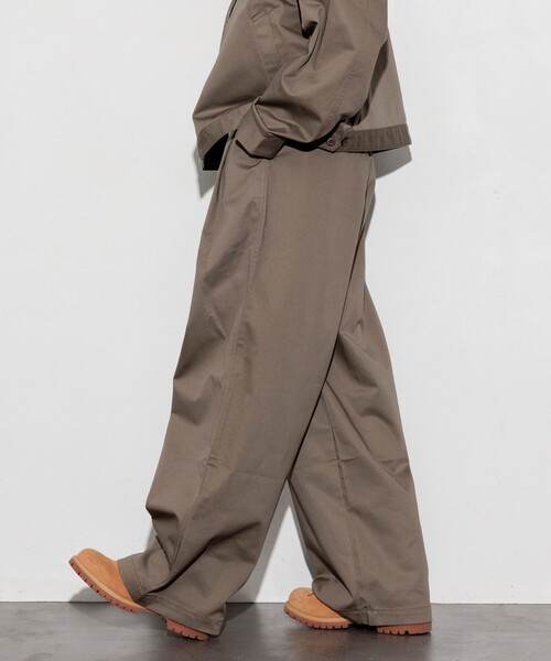 パンツ RED KAP/レッドキャップ 別注 SMU PT-38 2TUCK BAGGY WIDE TWILL PANTS/バギーパンツ/ワイドフィッ | RED KAP | 09