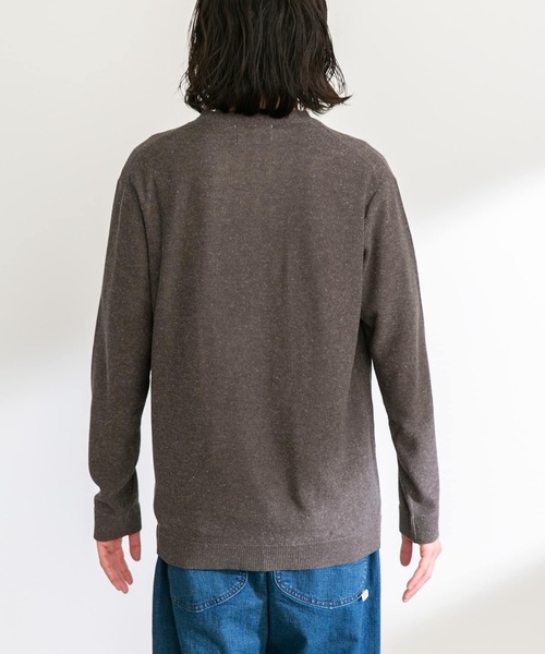 【a1735】Sonny Label 長袖 カーディガン L カーキ URBAN RESEARCH Sonny Label カーディガン ダブルフェイスバイ