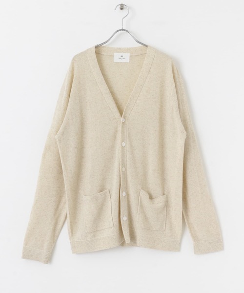 【a1735】Sonny Label 長袖 カーディガン L カーキ URBAN RESEARCH Sonny Label カーディガン ダブルフェイスバイ