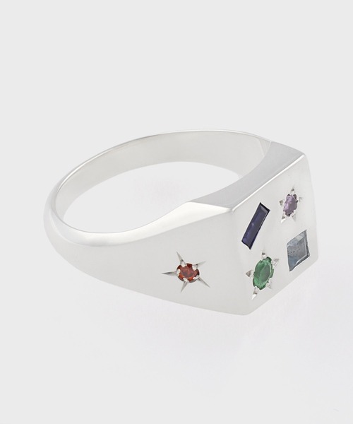 指輪 リング “Multi Stone” シグネットリング「150923 200」 メンズの画像