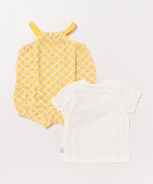 ベビー服 ロンパース 「2枚セット」ジェダメッシュTシャツ