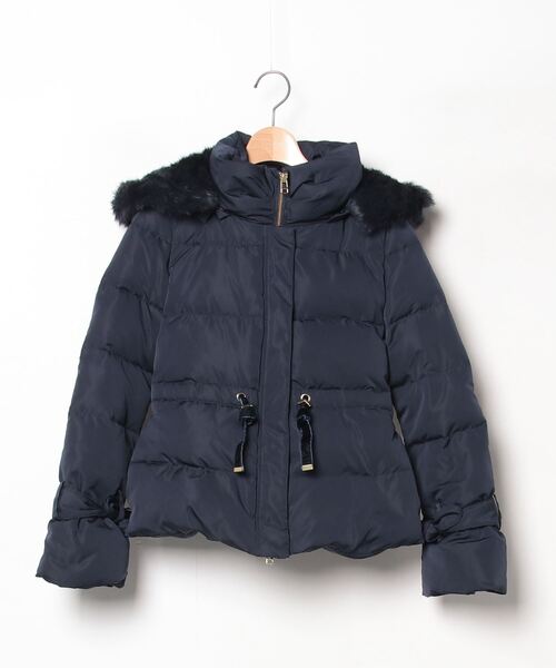 RUIRUE BOUTIQUE」 ダウンジャケット S ネイビー レディース ルイルエ 