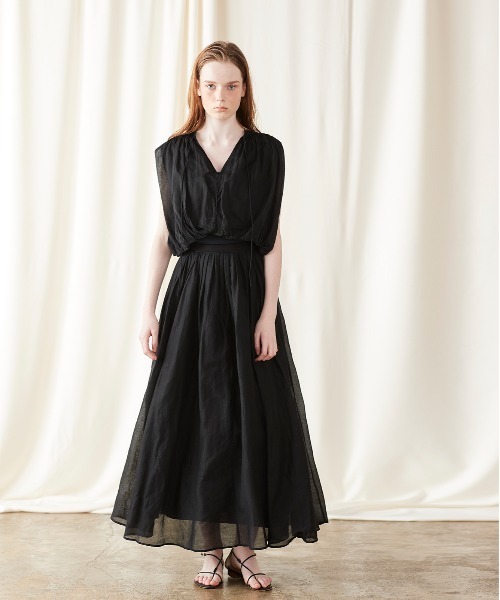 新品 ロンハーマン別注 MARILYN MOON タックシアーコットンスカート Marilyn Moon（マリリンムーン） スカート タックテクニックシアー
