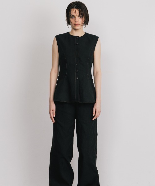 CREDONA（クレドナ） ベスト ジレ TENCEL STITCH COMPACT VEST