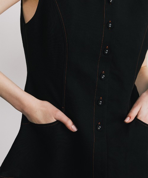 CREDONA（クレドナ） ベスト ジレ TENCEL STITCH COMPACT VEST