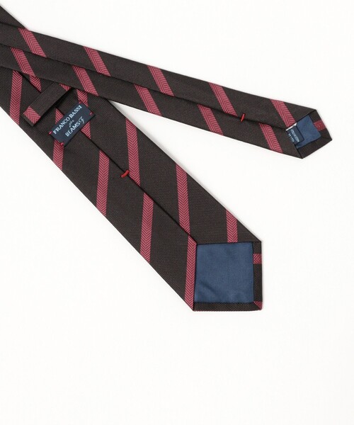 BEAMS F（ビームスF） ネクタイ FRANCO BASSI / シルク ストライプ