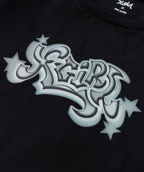 X-girl tシャツ STAR LOGO HALTERNECK L/S TEE レディース