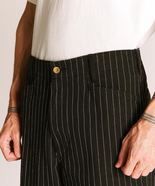 Schott　パンツ　32　ストライプ　ネイビー Schott N.Y.C パンツ Schott/ショット/STRIPE FRISCO PANTS