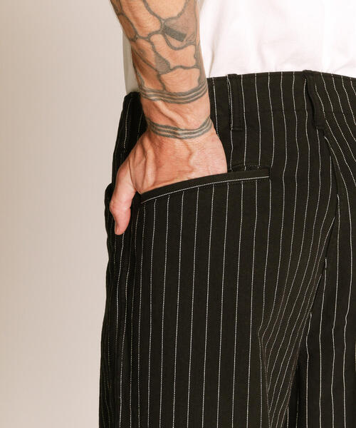 Schott ストライプ　シェフパンツ Schott N.Y.C パンツ Schott/ショット/STRIPE FRISCO PANTS
