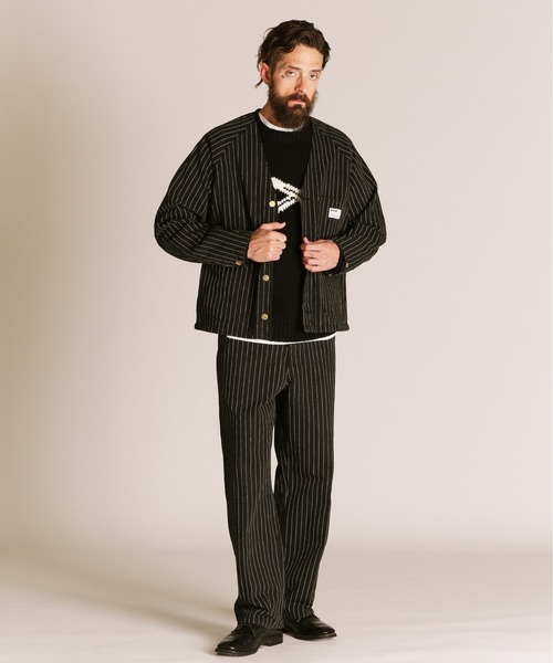 schott ストライプパンツ 34インチ Schott N.Y.C パンツ Schott/ショット/STRIPE FRISCO PANTS
