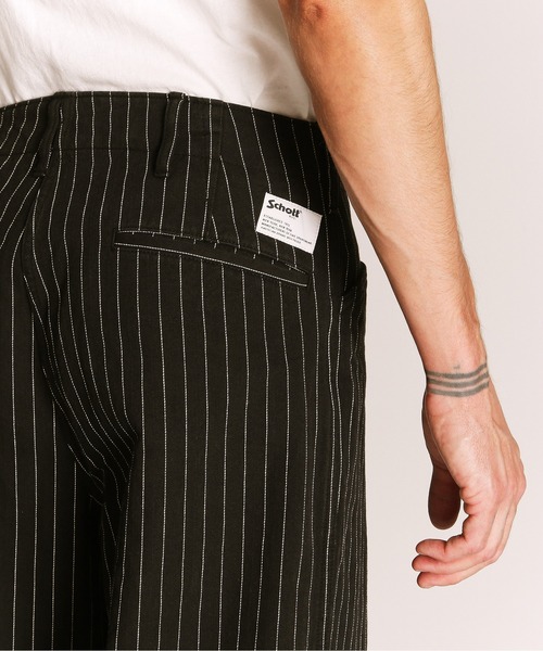 Schott　パンツ　32 　ブラック　ストライプ Schott ショット ヒッコリー ストライプ パンツ オールド